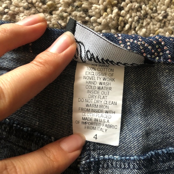 Domallo Glitter Wide Leg Jeans - Picture 4 of 5